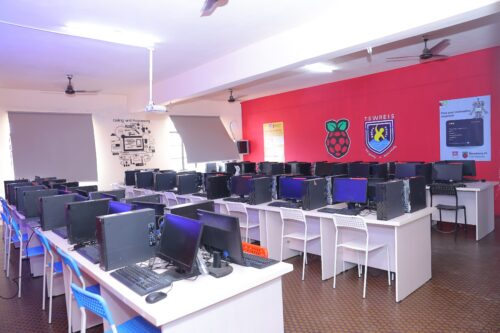 A computing classroom at the Coding Academy in Telangana.